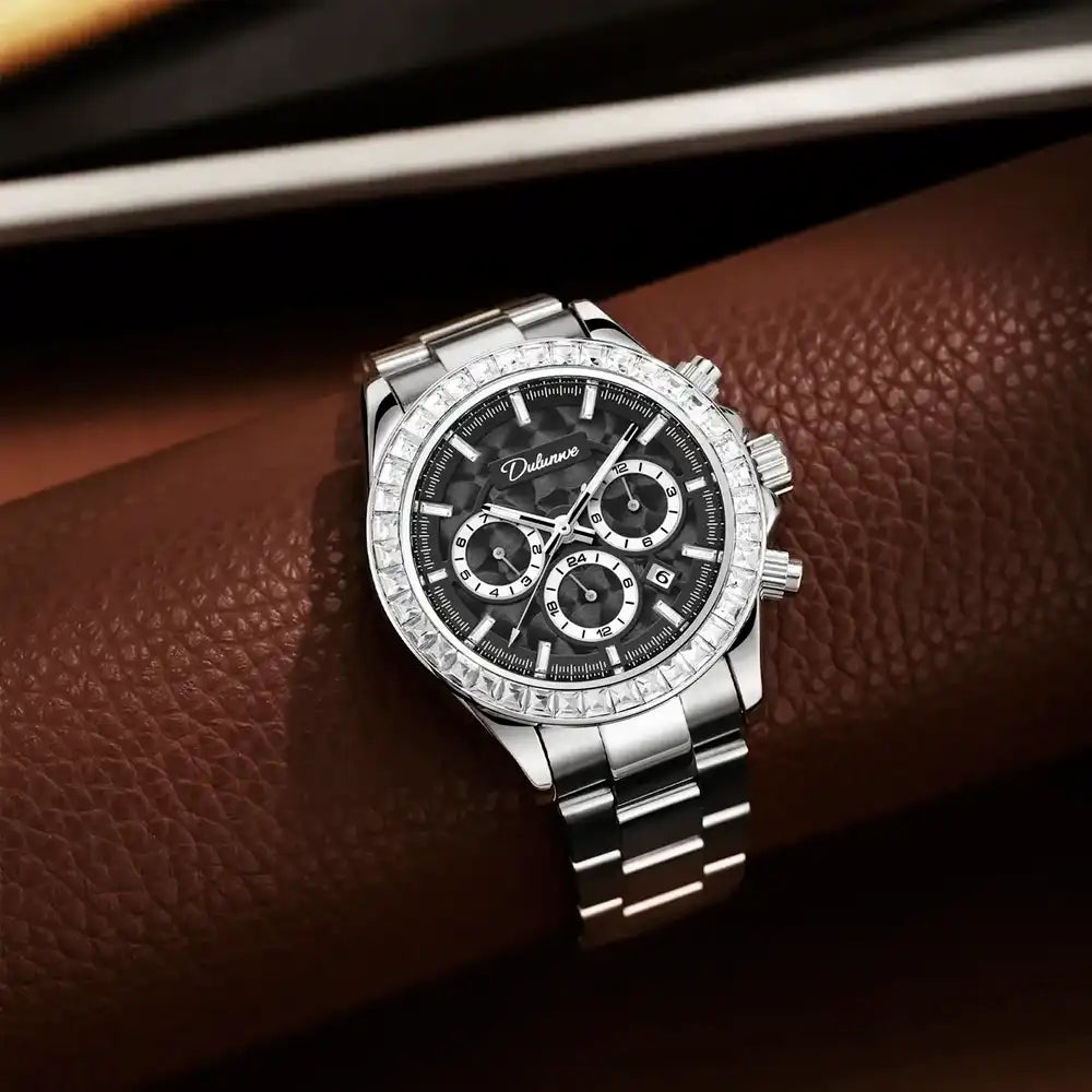 Relógio Masculino Vizzali Glacier Black Armado no Couro