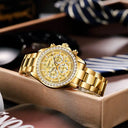 Relógio Masculino Vizzali Glacier Gold de Lado