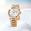 Relógio Masculino vizzali London White Gold de frente